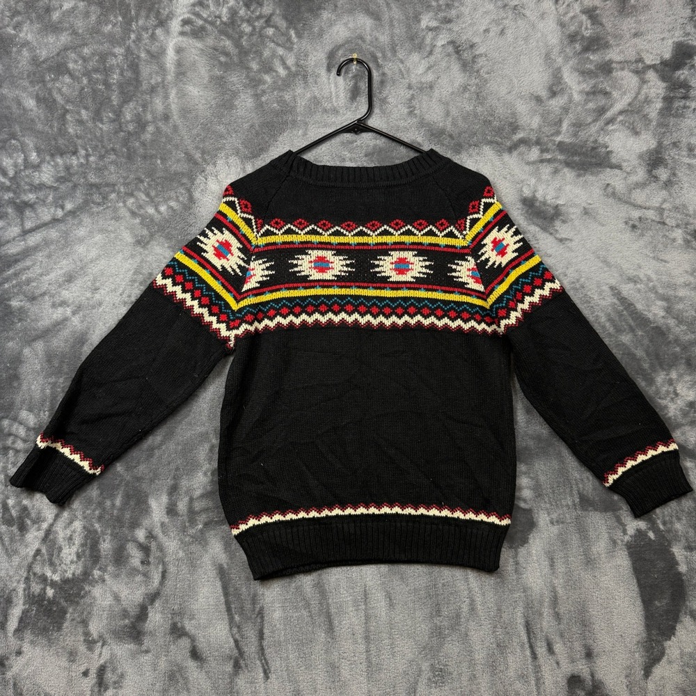 Oona & Maud Sweater Womens M Black Southwestern Geometric Knit Pullover - Picture 6 of 6